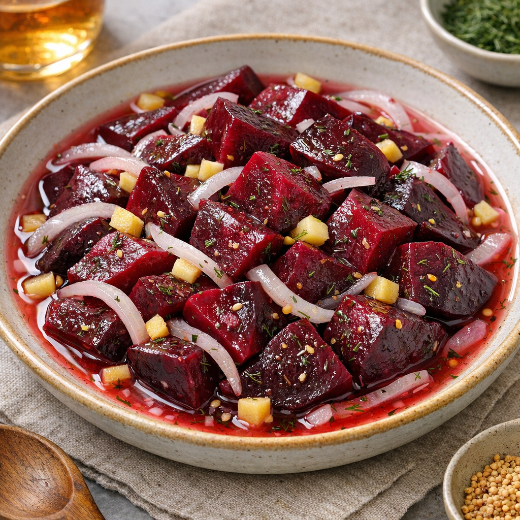 Zesty Ginger-Pickled Beets